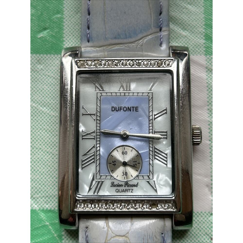 Dufonte Silver And Baby Blue Tone Women’s Quartz Watch